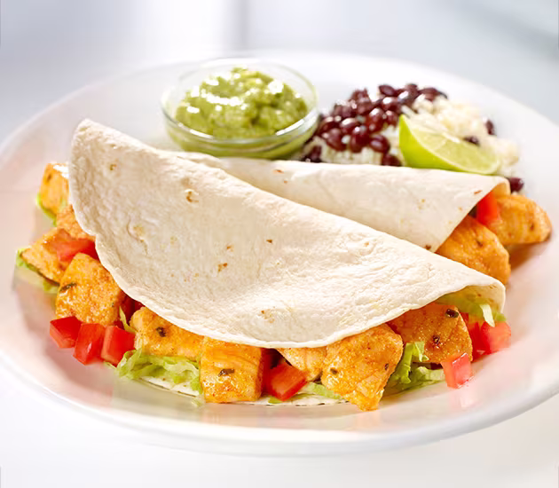 Norwegian salmon fish tacos