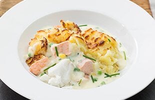 Norwegian cod pie
