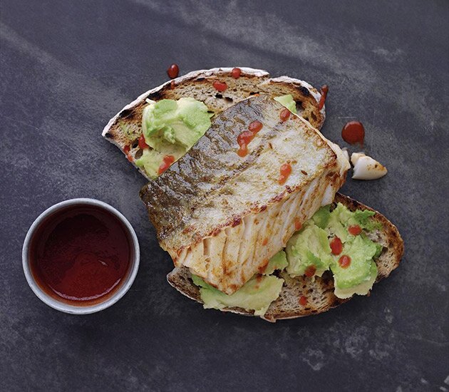 Smokey Pan Fried Norwegian Cod with Avocado Toast