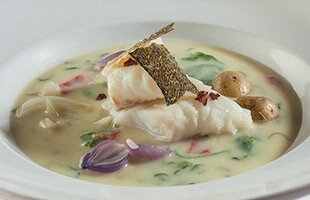 SKREI®, Roasted Pepper and Fennel Chowder