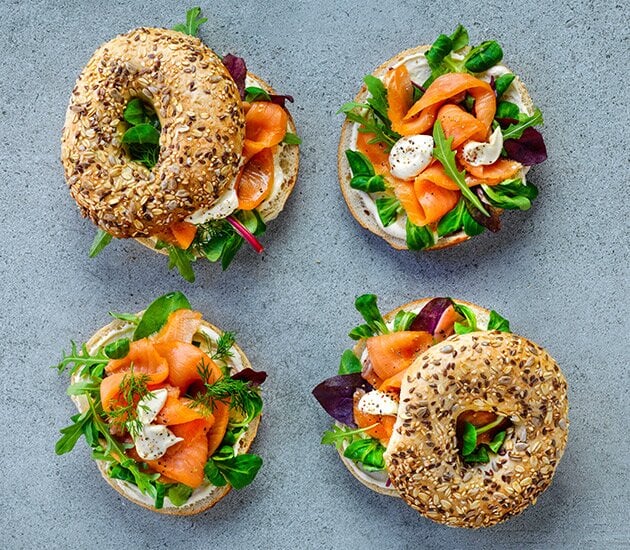Norwegian Smoked Salmon BagelNorwegian Smoked Salmon Bagel
